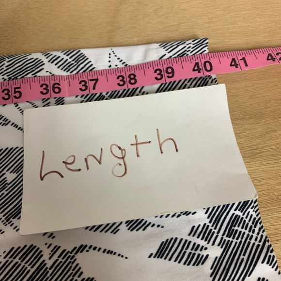 Dana Buchman pants SZ 22 white with black print floral classic flat front - Picture 10 of 11